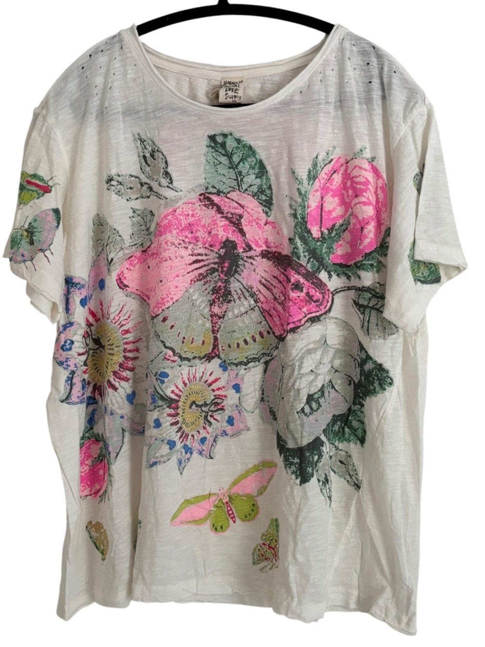 MAGNOLIA PEARL Fior De La Pasion Boyfriend Tee True NWT
